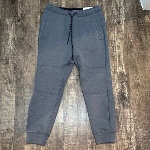 American Eagle Outfitters Men's Dark Gray Heather Jogger Sweatpants-Size Small